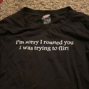 Black Graphic Tee - I'm Sorry I Roasted You